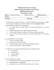 Examen Morfofisiología Humana III - Medicina Integral