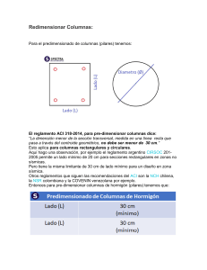 Predimensionamiento de Estructuras de Hormigón Armado