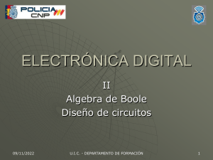 Álgebra de Boole y Diseño de Circuitos Digitales - Presentación