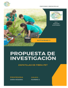 Zapatillas Sostenibles: Propuesta de Investigación de Fibra PET