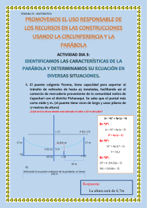 Circunferencia y Parábola: Ejercicios de Matemáticas