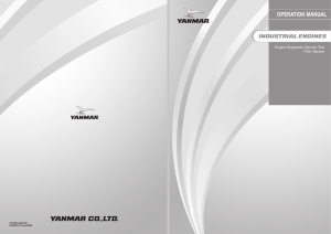 Yanmar Engine Diagnostic Tool (TNV Series) Operation Manual
