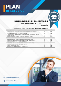 Programa Académico Educación para el Trabajo