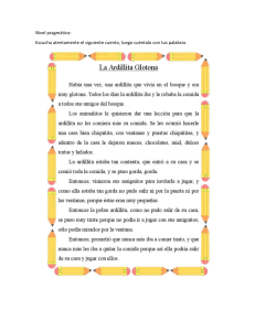 Cuento Infantil: La Ardillita Glotona y la Moderación
