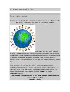 Formado para Servir a Dios: Descubre tu Propósito