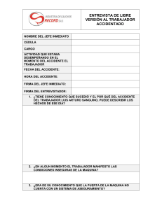 Formulario de Entrevista Accidente Laboral