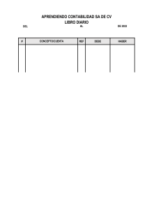 Libro Diario Contable: APRENDIENDO CONTABILIDAD SA DE CV