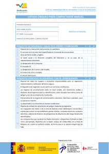 Lista de Comprobación Pisón Compactador Manual - Seguridad