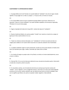 Cuestionario: La Intercesión de María