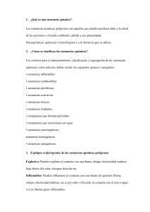 Sustancias Químicas Peligrosas: Clasificación y Seguridad