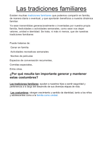 Tradiciones Familiares: Importancia y Ejemplos