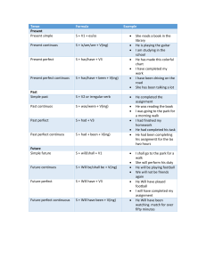 Tenses