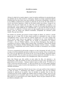Escribir un cuento: Reflexiones de Raymond Carver sobre la escritura