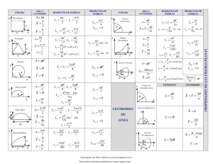 Propiedades de Figuras Planas: Área, Centroide e Inercia