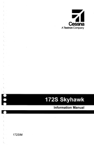 Cessna 172S Skyhawk Information Manual