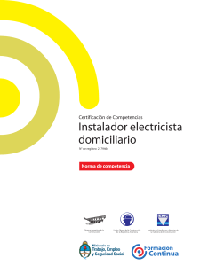 Norma de Competencia: Instalador Electricista Domiciliario