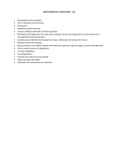 Adecuación Nave MDO-ALL: Checklist Inocuidad Alimentaria