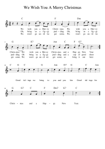 We Wish You A Merry Christmas Sheet Music