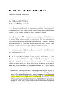 Habilidades Comunicativas en el MCER: Capacidades Lingüísticas
