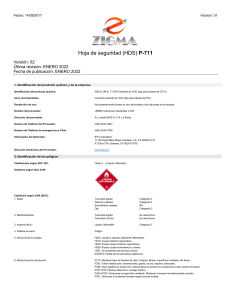 HDS Cemento CPVC WELD-ON® 711TM | Seguridad y Riesgos