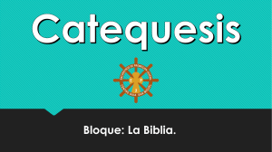 Catequesis: La Biblia y la Comunicación con Dios