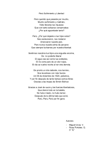 Perú: Sufrimiento y Libertad - Poema Histórico