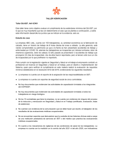 Taller SG-SST: Cumplimiento y Evaluación