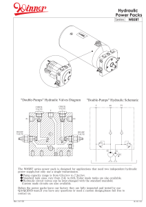 W85BT Hydraulic Power Pack Datasheet: Double Pump System