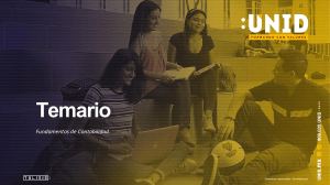 Temario Fundamentos de Contabilidad - UNID