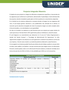 Proyecto Integrador: Plan Financiero Empresarial