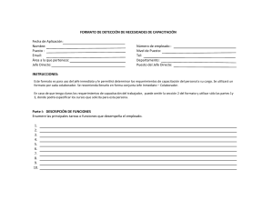 Formulario Detección Necesidades Capacitación