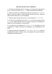 Ejercicios de Hipérbola: Ecuaciones, Focos y Vértices