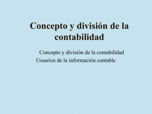 Concepto y División de la Contabilidad