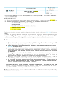 Manual SGN ISO 9001:2008 - Plastherm