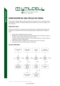 Verificación de Célula de Carga: Guía Técnica Utilcell