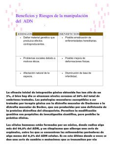 Manipulación del ADN: Beneficios y Riesgos Genéticos