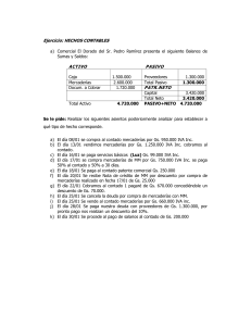 Ejercicio Contable: Comercial El Dorado - Asientos y Análisis