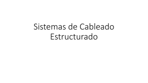 Buenas Prácticas en Cableado Estructurado