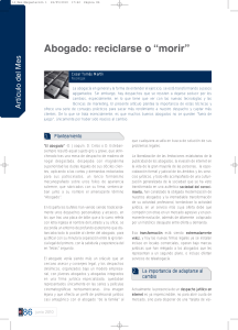 Abogado: Reciclarse o Morir - Marketing Legal