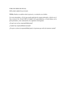 Psicosis y Delito: Análisis de Responsabilidad Penal
