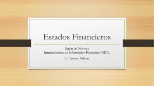 Estados Financieros NIIF: Presentación Informativa