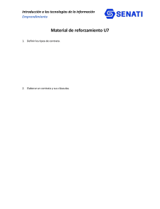 Contratos: Tipos y Elaboración - Material de Reforzamiento