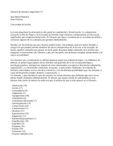 Glosario de Términos Piagetianos: Conceptos Clave Explicados