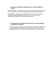 Argumentación y Redacción: Importancia Profesional