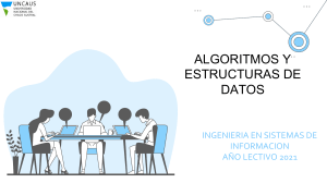 Algoritmos y Estructuras de Datos: Presentación