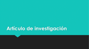 Artículo de Investigación: Metodologías y Herramientas