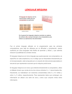 Lenguaje Máquina y Ensamblador: Introducción