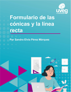 Formulario de Cónicas y Línea Recta: Fórmulas Matemáticas