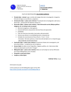 Guía de Investigación: Soluciones Químicas - 2° Año Medio