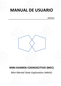 Manual MEC/MMSE: Examen Cognoscitivo